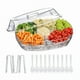 thumbnail image 1 of Bandejas Refrigeradas para Servir, Bandejas Refrigeradas para Verduras con Tapa, Bandejas y Bandejas para Servir Hielo para Viajes Fríos, Bandejas para Servir Hielo de Frutas., 1 of 1