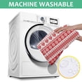 thumbnail image 6 of Red and White Christmas Pattern Square Tablecloth,Waterproof Square Table Cover,Wipeable Spillproof Washable Table Cover for Home Kitchen Party Decor 42"X42"(107x107cm), 6 of 6