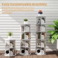 thumbnail image 5 of VGBYUJ Rotating Bookcase, 5 Tier Spining Bookshelf, 360° Revolving Bookcase with 20 Shelves, White 63"x18"x18", Adult, 5 of 9