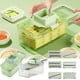 thumbnail image 1 of Xihbxyly Picadora de Verduras Multifuncional, 6 Cuchillas de Acero Inoxidable, Bandeja Grande, Fácil de Limpiar, Organizador de Cocina, Apto para Lavavajillas, para Uso Doméstico, Color Verde, 1 Jueg, 1 of 7