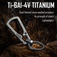 thumbnail image 2 of Titanium Carabiner Keychain Clip Quick Release EDC Key Holder Organizer with Key Ring Lightweight Durable Key Clip for Everyday Carry, 2 of 6