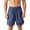 Navy, variant on Mens Athletic Shorts Diagonal Cut Embroidery Lightweight Straight Leg 5 Inch Inseam