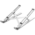 thumbnail image 1 of Support pour Ordinateur Portable, Réglable en Aluminium avec Aimant, Support Pliable Portable pour Bureau Compatible avec Tous les Ordinateurs Portables de 10 à 15,6 Pouces (Argent), 1 of 8