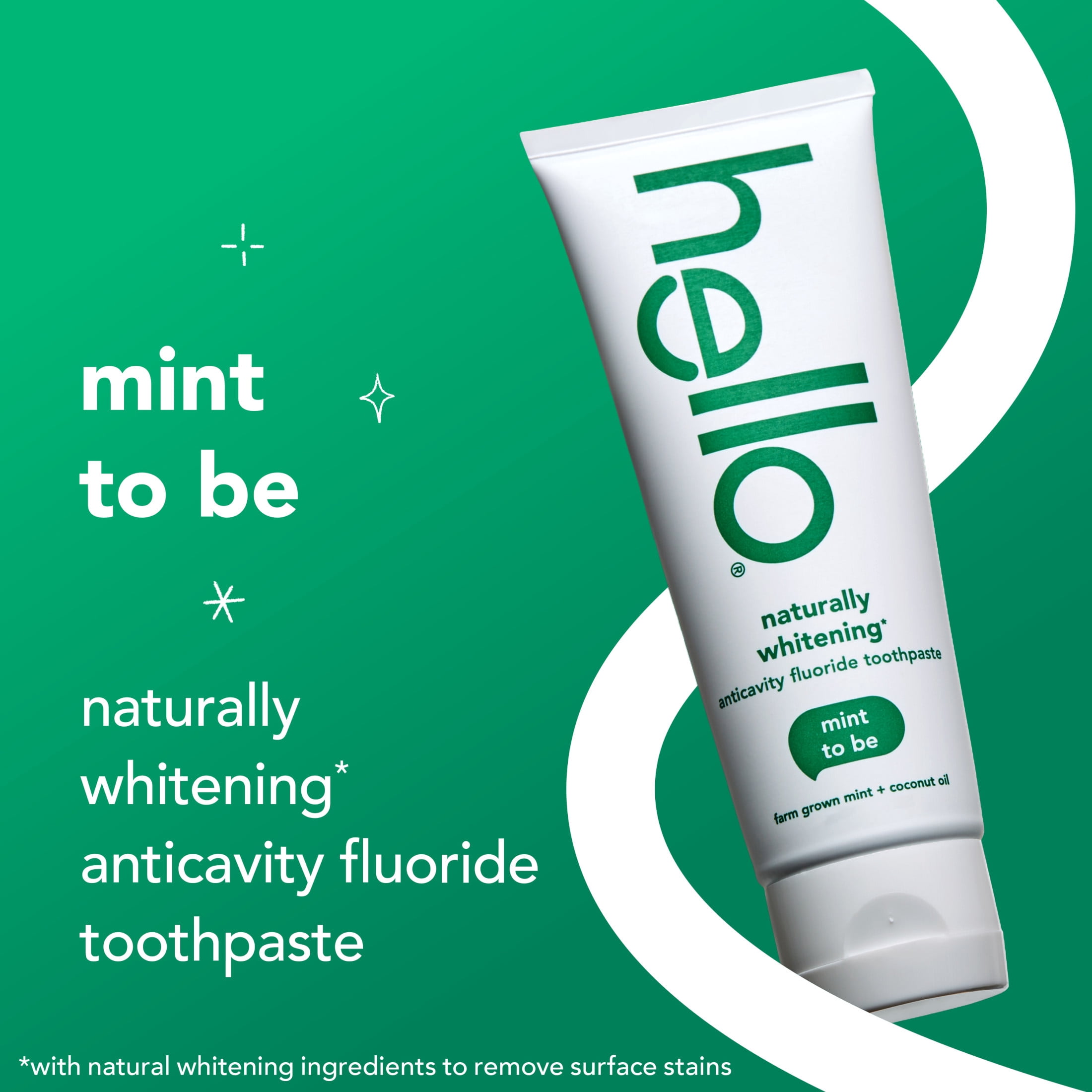 hello Naturally Whitening Anticavity Fluoride Toothpaste, Mint, 5 Oz