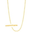 thumbnail image 4 of Floreo 10k Yellow Gold 2mm Hollow Rope Chain Necklace, 4 of 5