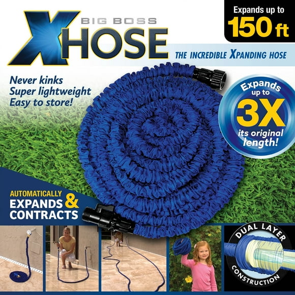 Xhose Boyau d'Arrosage Extensible 150 Pieds Pi Robuste et Flexible Boyau d'Eau Léger