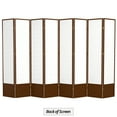 thumbnail image 7 of Red Lantern 7 ft. Tall Window Pane Shoji Screen - Walnut - 8 Panels, 7 of 7