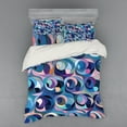 thumbnail image 2 of Ambesonne Abstract Bedding Set 3 Pcs, Motley Retro Curvy Shapes, Twin XL, Multicolor, 2 of 3