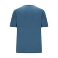 thumbnail image 3 of Besolor Men's Short Sleeve T-Shirt Classic Crew Neck Button Casual Solid Color Summer Basic Tees Shirt, 3 of 4