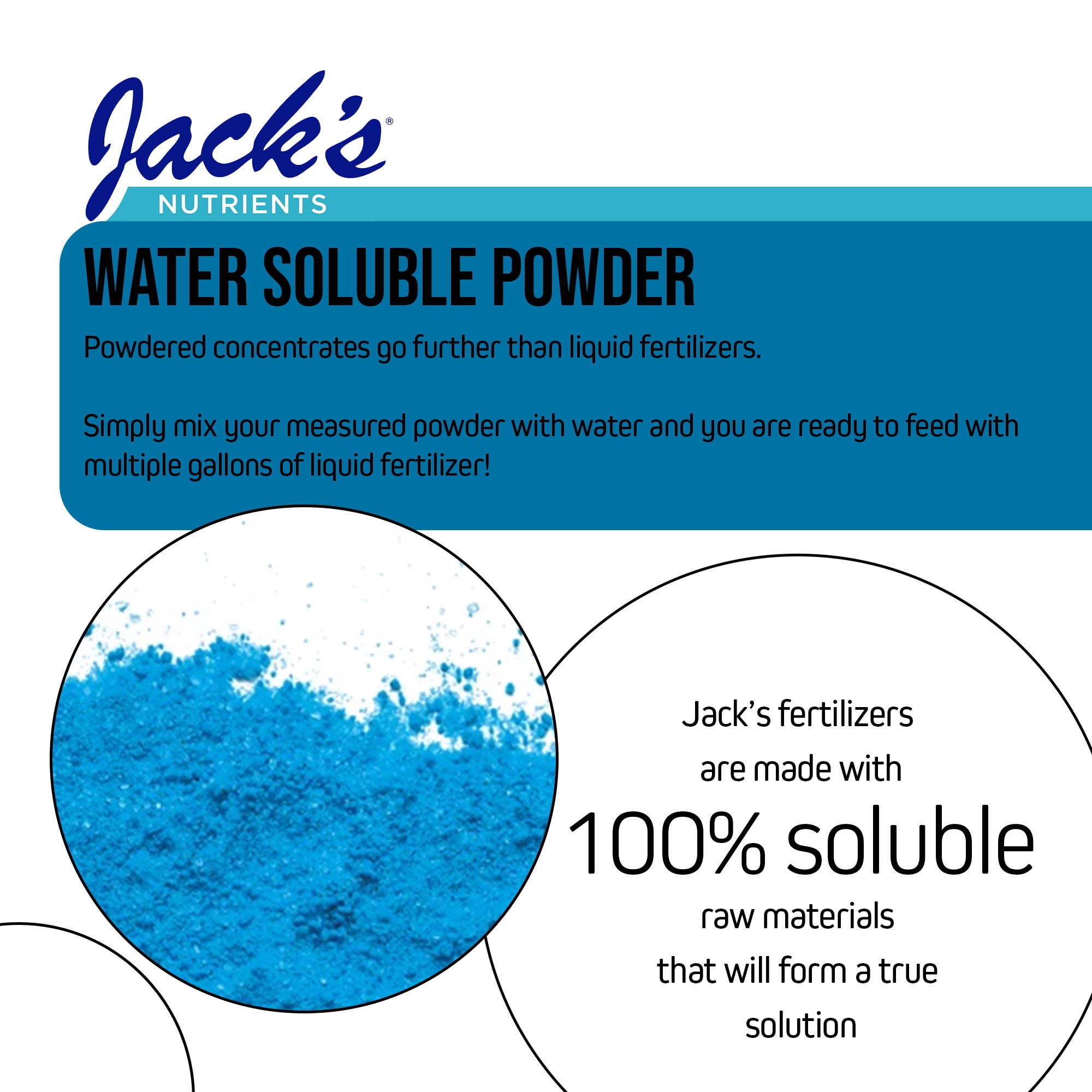 Jack's Nutrients 18-8-23 Outdoor Water-Soluble Fertilizer, 25lbs – Promotes Leaf Growth and Strong Roots