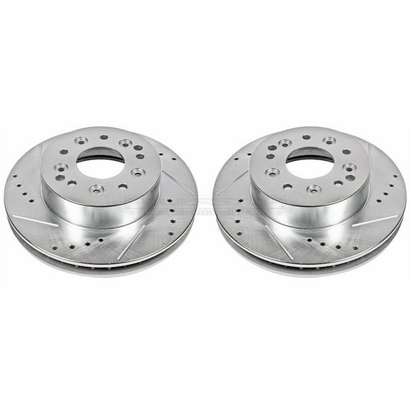 Power Stop Ar8207xpr Rear Evolution Drilled & Slotted Rotor Pair