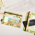 thumbnail image 3 of Dailycode 2 Pack Pencil Pouch for 3 Ring Binder Smooth Zipper Folders with Pockets Clear Window Pencil Case, Cartoon Pizza, 3 of 5