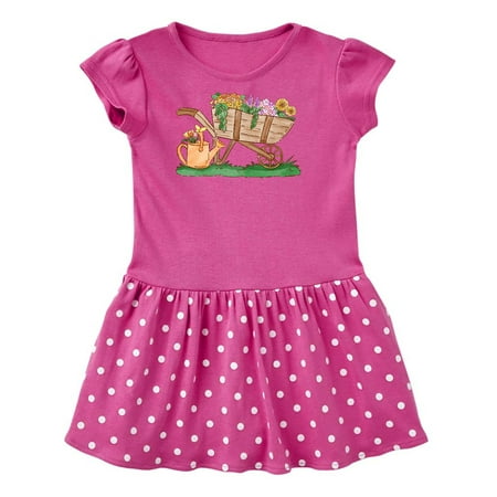 

Inktastic Flower Wheelbarrow Gift Toddler Girl Dress