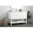 thumbnail image 3 of Elegant Lighting Vf22248 Heath 48" Free Standing Single Basin Vanity Set - White, 3 of 7