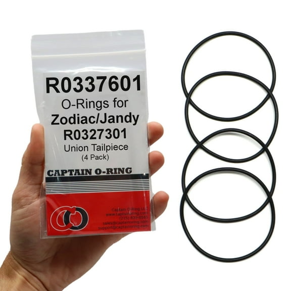 Captain O-Ring  Replacement R0337601 O-Rings for Zodiac Jandy R0327301 Union Tailpiece 4 Pack