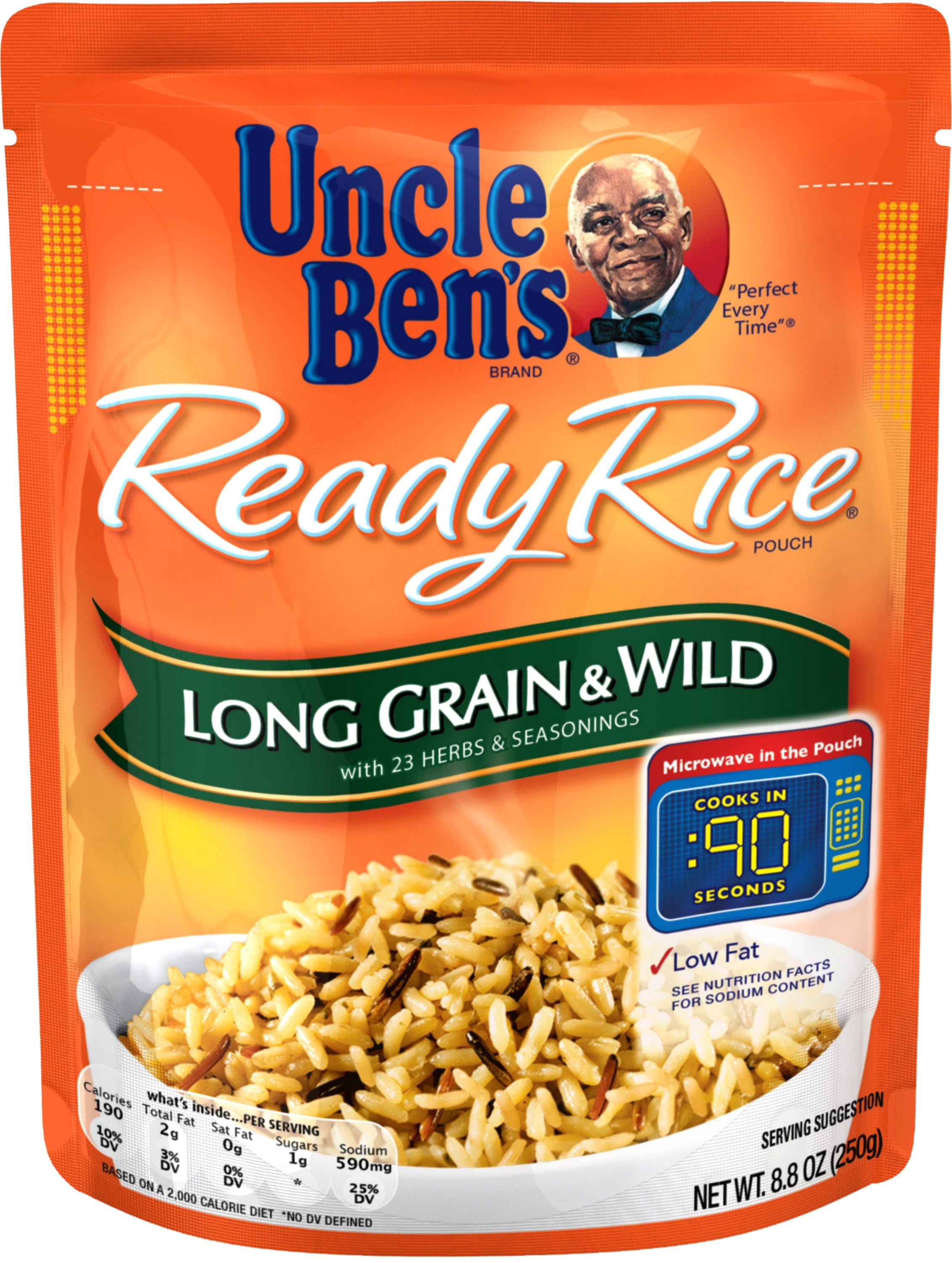 UNCLE BEN'S Ready Rice Long Grain & Wild, 8.8oz