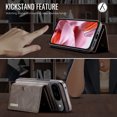 thumbnail image 5 of Allytechgroup Wallet Case for Google Pixel 9 / 9 Pro, PU Leather Wallet Case with Detachable Cards Holder Kickstand Support Wireless Charging Shockproof Protective Bumper for Women Men, Coffee, 5 of 11