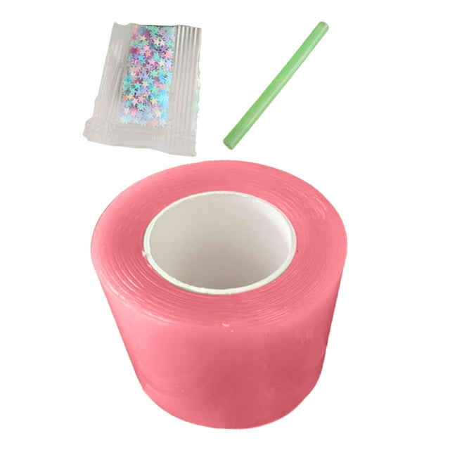 Cinta de montaje nano Cinta para póster Cinta adhesiva fuerte extraíble Cinta enrollable divertida Cinta de doble cara para manualidades DIY Suministros para hacer juguetes 1mmx4.5cmx3m rosa
