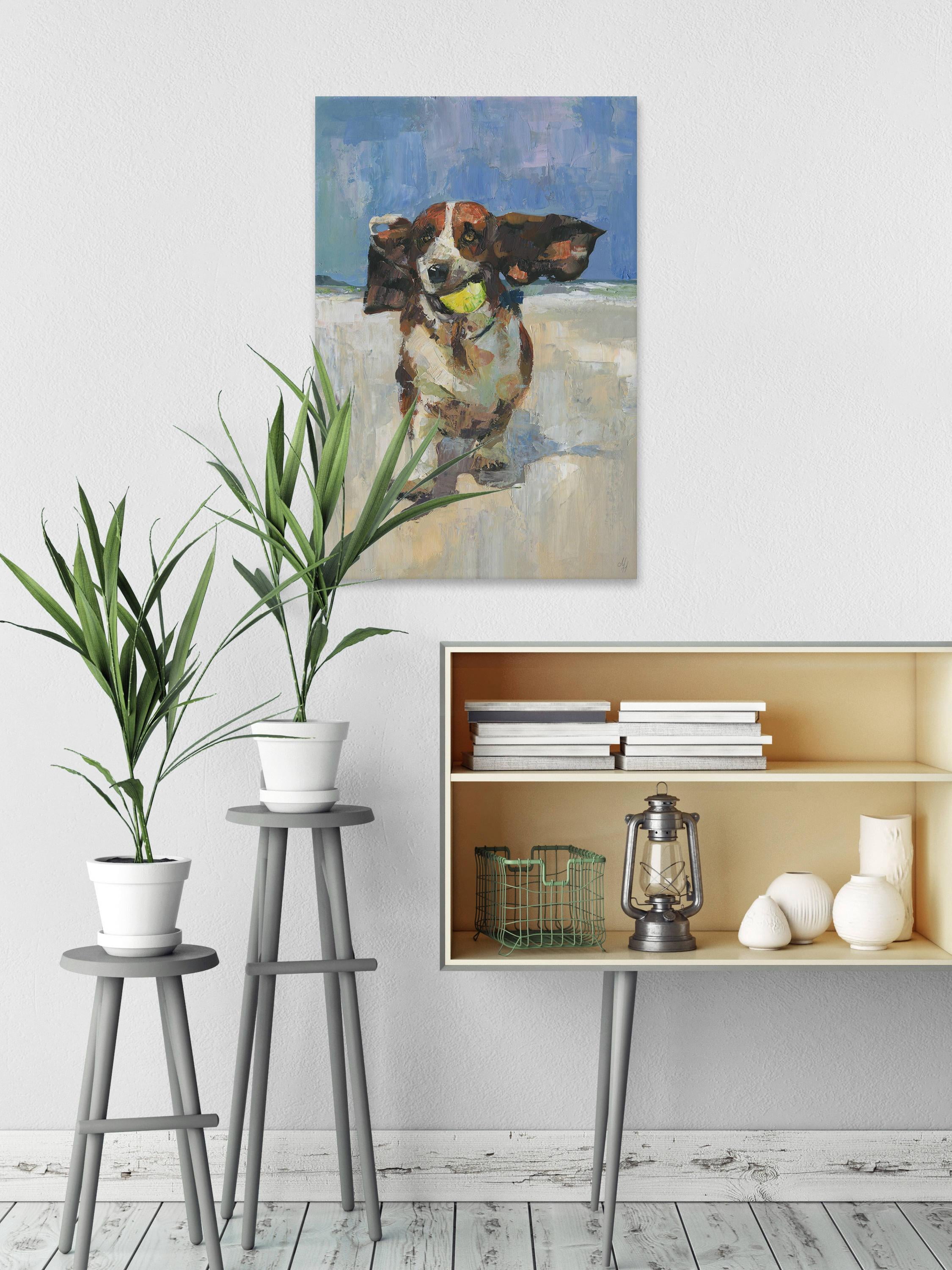 Marmont Hill Get That Ball Canvas Wall Art