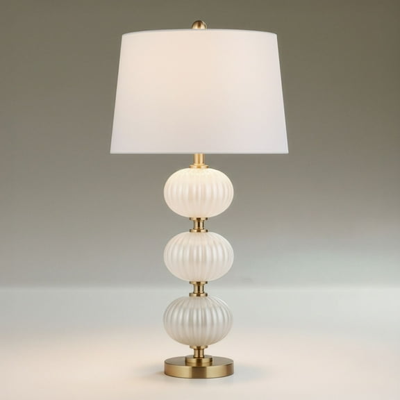 Possini Euro Design Possini Euro Grace 30" High Pearl White Glass Table Lamp