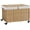 Natural, variant on Foldable Woven Rattan Storage Basket with Lid, 47.6 Gallon (180L) Rolling Bin with Wheels, Metal Frame, Removable Liner and Handles for Bedroom, Laundry Room, White