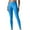 *Blue, variant on CENGNIAN Women's Butt Lift Solid Yoga Leggings,Ladies Stretch High-Waisted Yoga Pants,Womens Seamless Workout Gym Tights Pants,Red,Size M