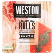 Weston Vacuum Sealer Rolls, 22' x 8", 3 Pack