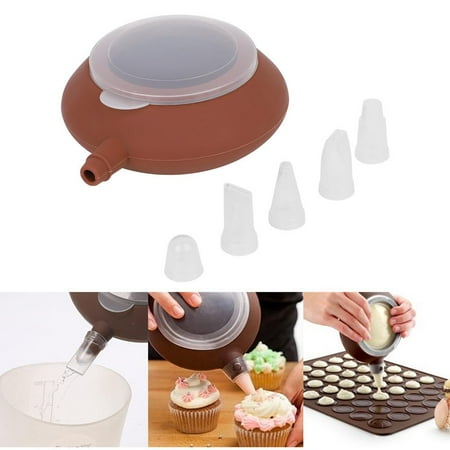 

Mgaxyff 1Pc Large Silicone Macaron Mold Pot Baking Decorating Pastry Cream Cake Nozzle Tool Silicone Baking Pot Baking Mold