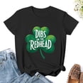 thumbnail image 3 of Dibs on The Redhead Women’s Short Sleeve Cotton T-Shirt HD Graphic Printed Tee Casual Crew Neck Top S, 3 of 7