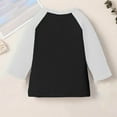 thumbnail image 3 of fatyb Boys Girls Casual 3/4 Sleeve T Shirts Color Block Tees Tops Crew Neck Fashion Blouses for Kids, 3 of 6