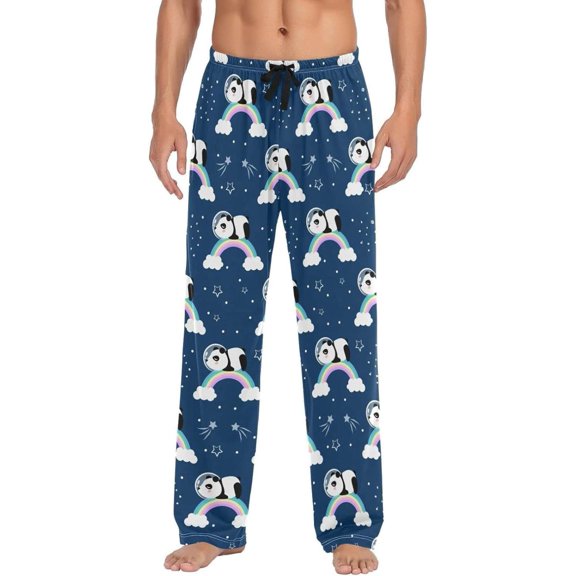 GZHJMY Panda Pajama Pants for Men, Lounge Pants Lightweight Men Pajama Bottoms with Drawstring Pockets, Christmas New Year Birthday Gifts, X-Large