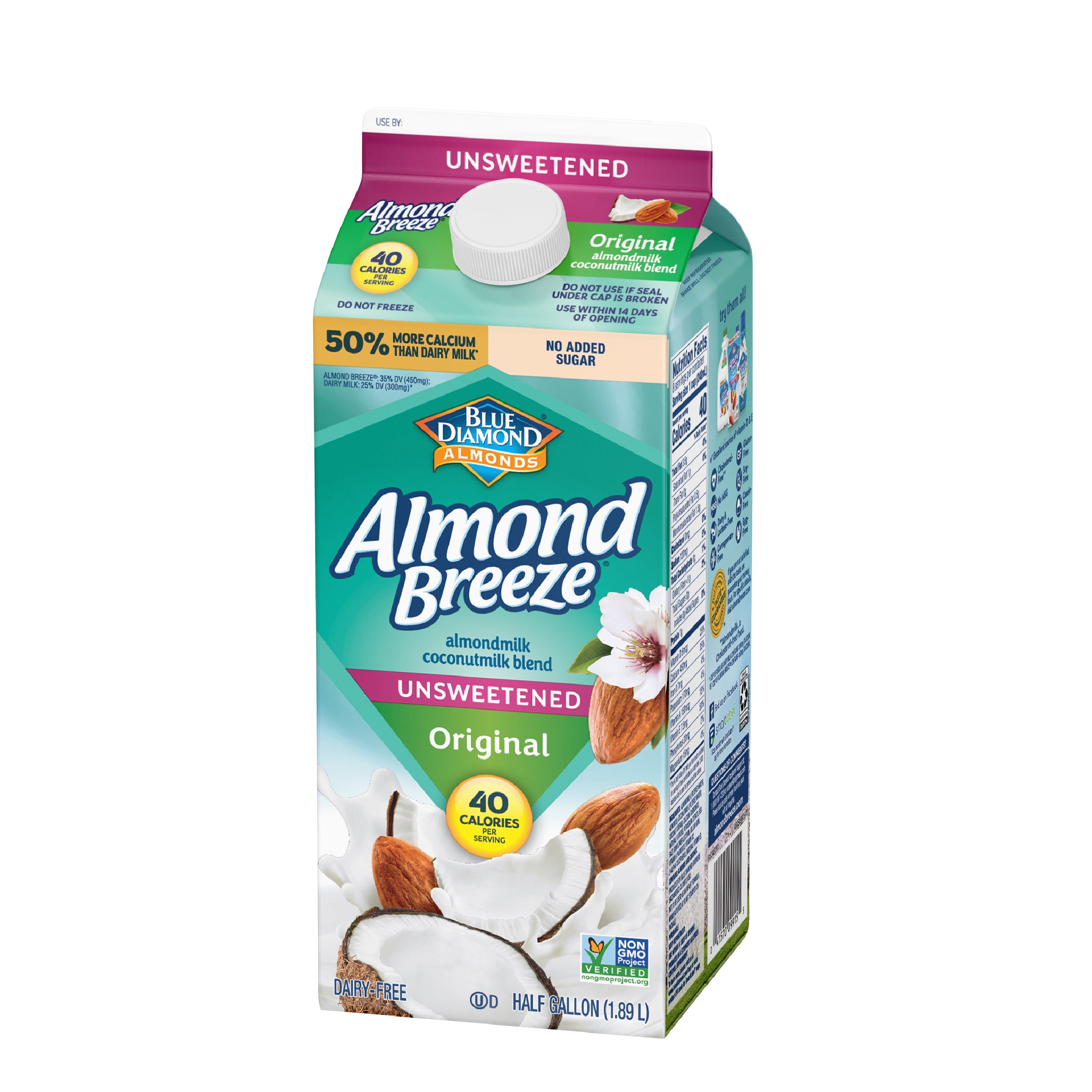 Almond Breeze Coconut Unsweetened Original Almondmilk, 64 oz