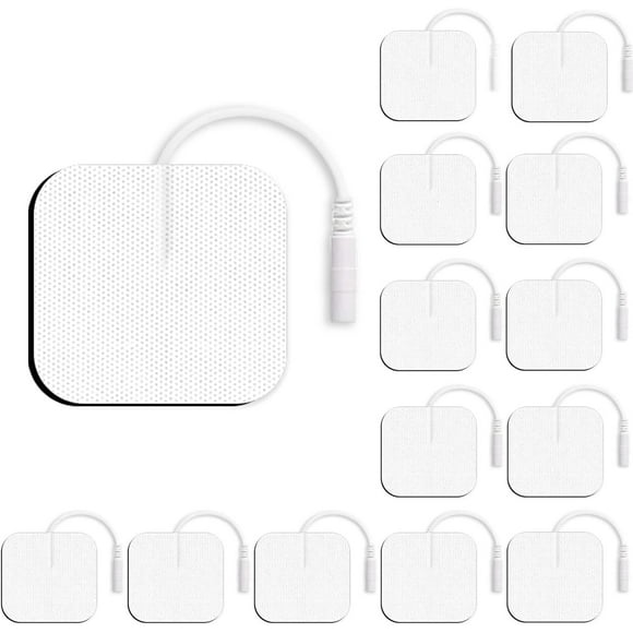 Tampons d'Électrode pour Unité de Tension 40 Pcs, Tampons Réutilisables avec Auto-Adhérence Améliorée, Tampons de Remplacement Compatibles avec TENS 7000, UVON Tens, ETEKcity Tens Machine, Nicwell Care Tens (40 Pack Valeur)