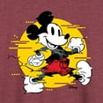 thumbnail image 3 of Disney - Mickey & Friends - Mickey Mouse - Spotlight Glitch - Women's Lightweight French Terry Long Sleeve Shirt, 3 of 5