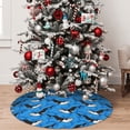 thumbnail image 4 of Cauagu 30" Christmas Tree Skirt Whale And Sea Pattern Christmas Tree Decorations Tree Mat for Xmas Decorations Occasion Holiday Home Decor -30", 4 of 7