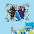 thumbnail image 5 of Frozen Wall Stickers Elsa Anna 3D wall stickers Children's wall stickers Cartoon characters wall stickers Cartoon background Wall decoration Birthday gift Children's bedroom decoration 55*40CM, 5 of 6