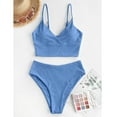 thumbnail image 3 of 2 Piece High Waist Halter Bikini Set, 3 of 5