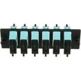 thumbnail image 2 of Panduit FAP6WAQDSCZ Multi-Mode 6-Port Fiber Adapter Panel with Zirconia Ceramic Split Sleeve, Aqua, 2 of 4