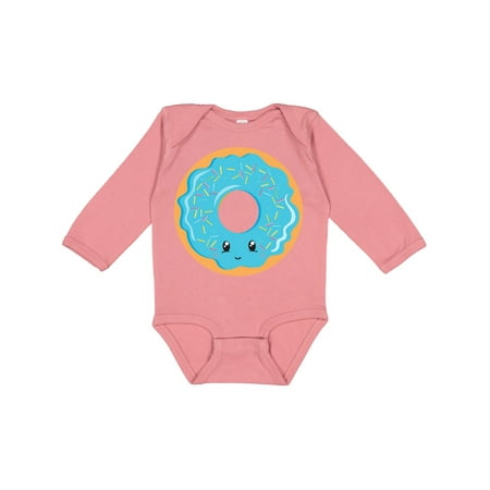 

Inktastic Blue Donut Gift Baby Boy or Baby Girl Long Sleeve Bodysuit