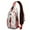 Multicolor Christmas Tree, variant on Sling Backpack,Multicolor Christmas Tree Pattern Crossbody Bag with Water Bottle Holder,Waterproof Sling Bag for Men/Women with Chest Phone Holder for Hiking,Travel