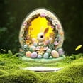 thumbnail image 5 of OutmaxHome Easter 2D Acrylic Bunny Tabletop Decoration Birthday Gifts for Her Spring Easter Decor Party Favors, 5 of 9