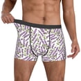 thumbnail image 2 of Kdxio Men's Boxer Briefs with Lavender Flowers Print - Comfortable and Breathable Underwear for Everyday Wear, 2 of 7