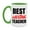 White/Light Green, variant on Teacher Superlative Mug, Best Writing Teacher Gift, 11oz or 15oz White Ceramic Coffee Cup for Writing Teacher