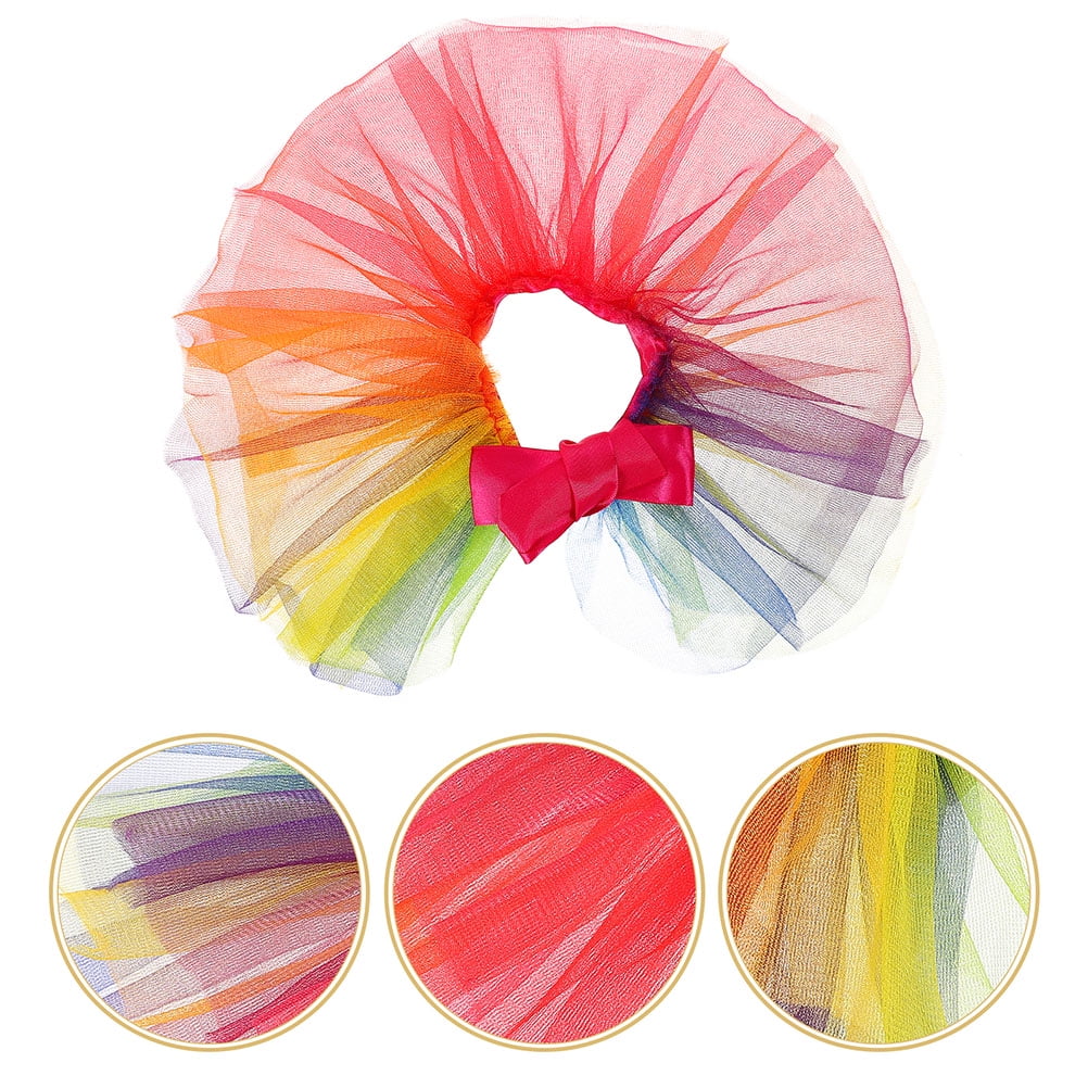 Amosfun 2Pcs Dog Tutu Dress with Sparkly Tulle Fabric for Pet Birthday Party Summer Celebration