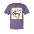 thumbnail image 1 of Wild Bobby, Ford Motors | Genuine Parts Sign, Cars and Trucks, Garment-Dyed Washed Look Short Sleeve Tees, Purple, Small, 1 of 3