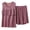 Purple, variant on Venzia Women’s Modal Round Neck Sleeveless Crop Top and Shorts Set – Soft Stretchy Loungewear for Summer Home Relaxation Yellow XXL