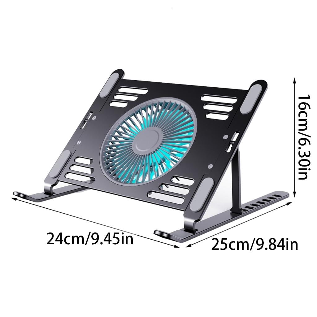 HONCLL USB Connection Laptop Cooling Pad Aluminum Panel Adjustable Laptop Stand