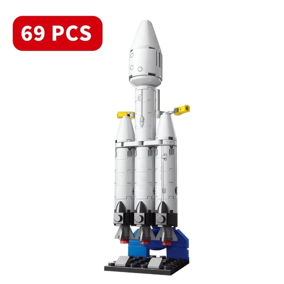 69 PCS Space Building Block Toys Set, STEM Educational Toy, Space Exploration Shuttle Gift for Ages 6 
