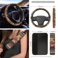 thumbnail image 3 of HUIACONG Cute Cow Car Interior Accessories Set of 12 Auto Seat Covers Wheel Cover for Car Car Seat Belt Pads Cover Car Trash Can Rearview Mirror Cover All Season Fit for Most Car SUV, 3 of 6