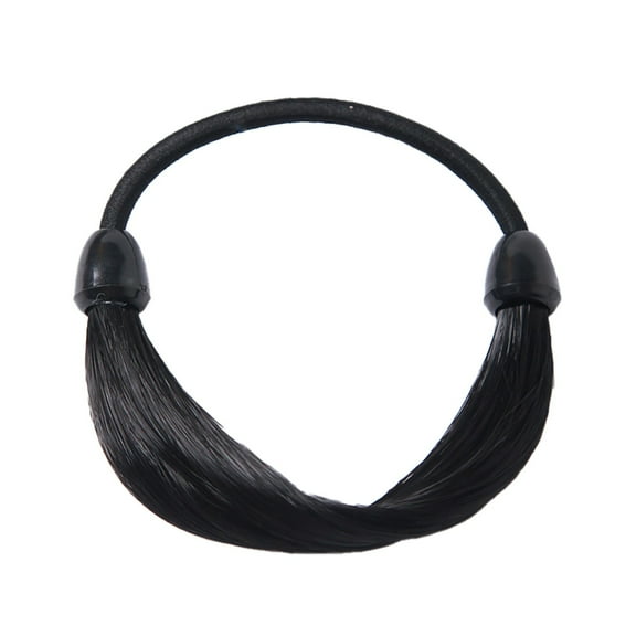 Realistic Synthetic Elastic Rubber Hair Rope Wig Ponytail Holder Accessory for Care and Styling